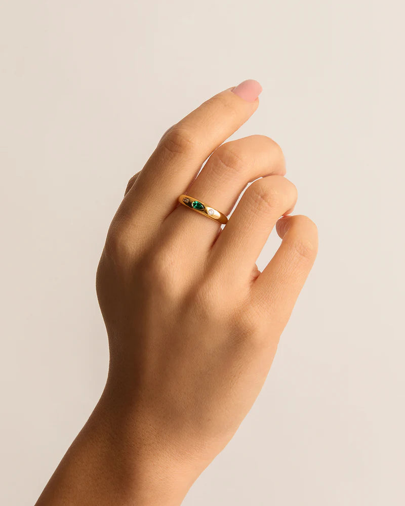 By Charlotte Magnetic Soul Ring - 18k Gold Vermeil