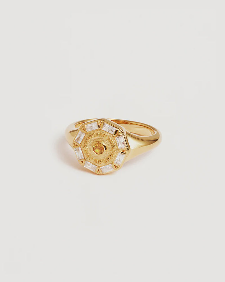 By Charlotte 18k Gold Vermeil Joy of Life Ring