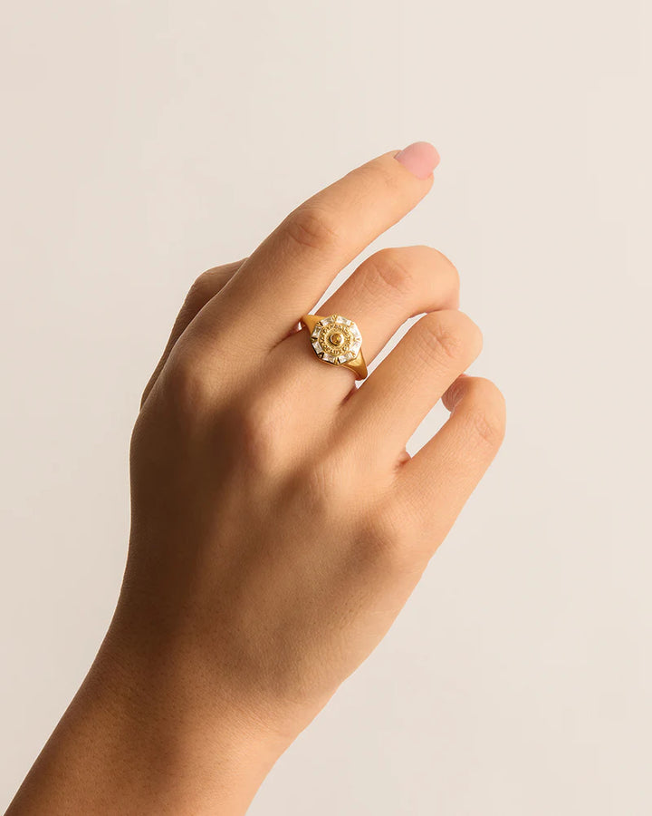 By Charlotte 18k Gold Vermeil Joy of Life Ring