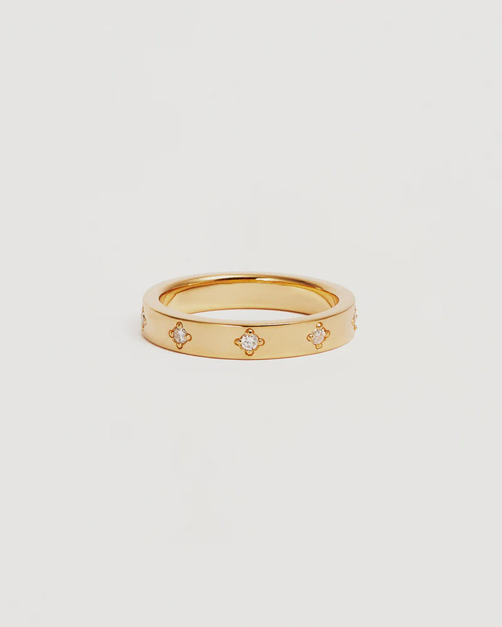 By Charlotte 18k Gold Vermeil Infinite Light Ring