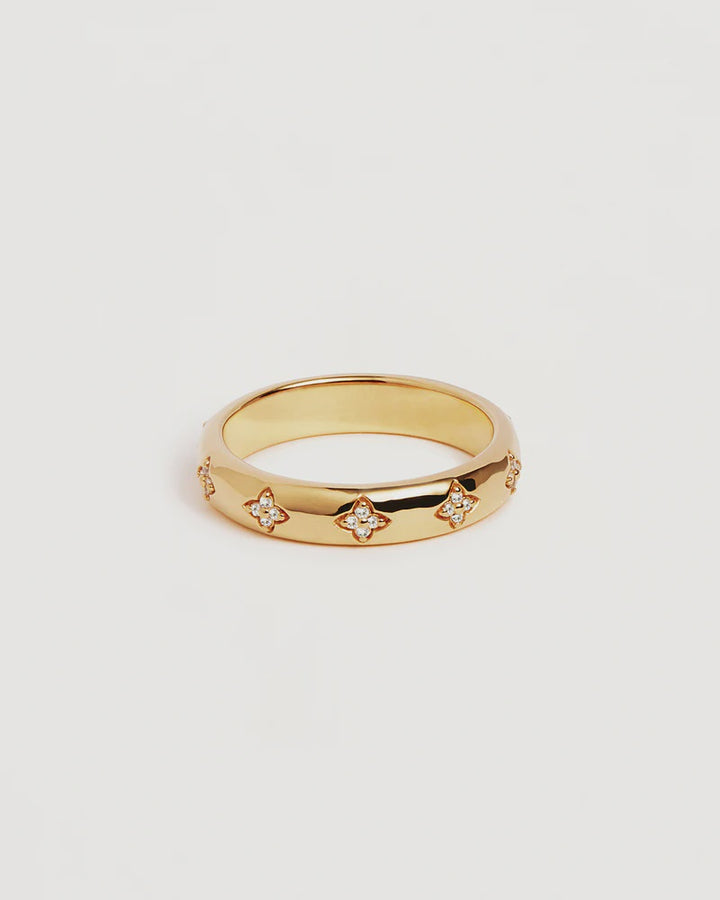 By Charlotte Bloom With You Lotus Ring - 18k Gold Vermeil