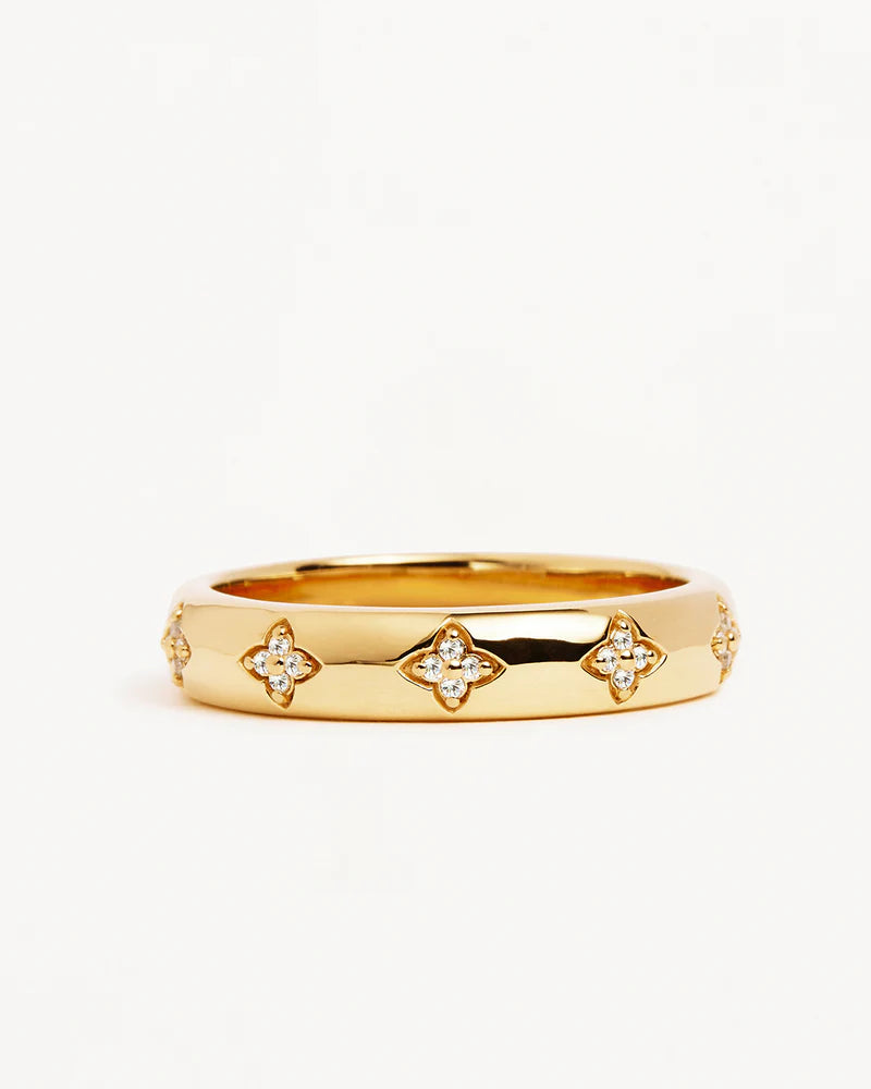 By Charlotte Bloom With You Lotus Ring - 18k Gold Vermeil