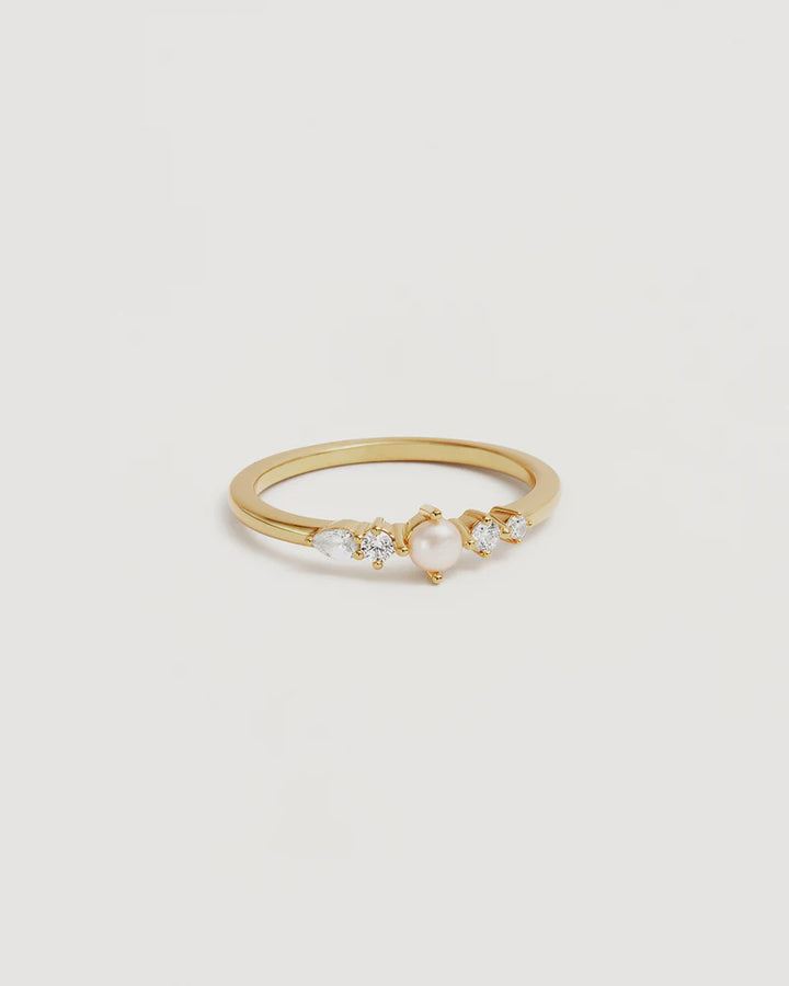 By Charlotte Gold Sea Foam Ring - 18k Gold Vermeil