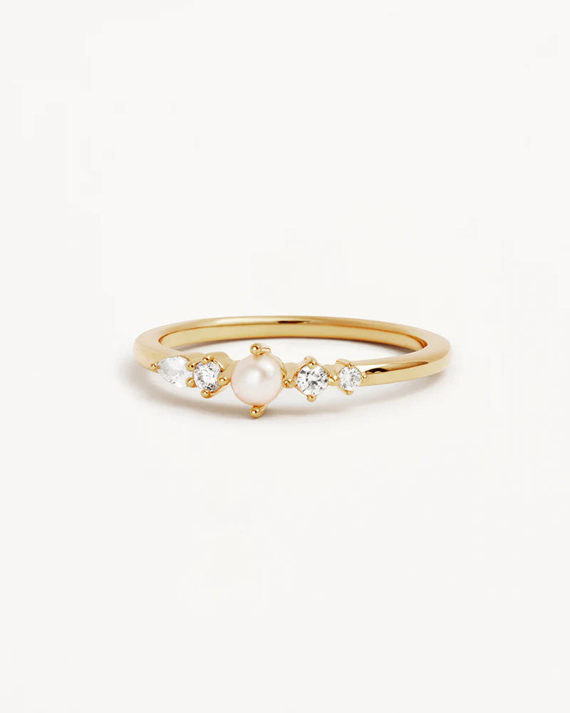 By Charlotte Gold Sea Foam Ring - 18k Gold Vermeil