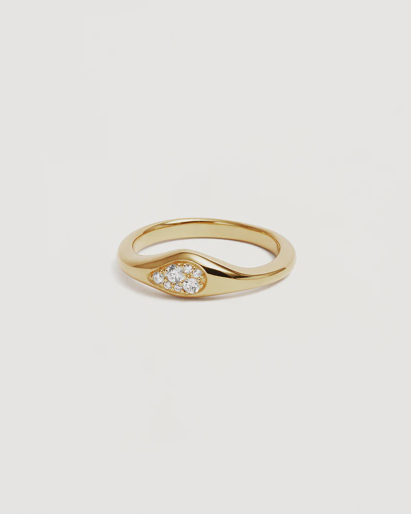 By Charlotte Gold Ocean Mist Ring - 18k Gold Vermeil