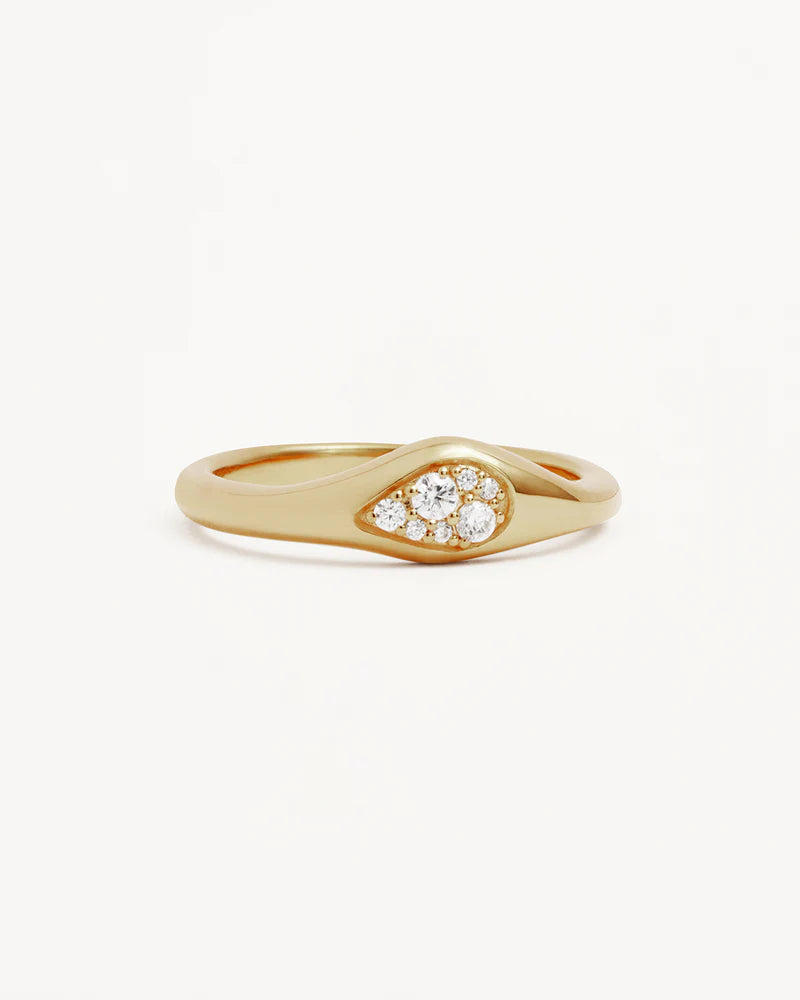 By Charlotte Gold Ocean Mist Ring - 18k Gold Vermeil