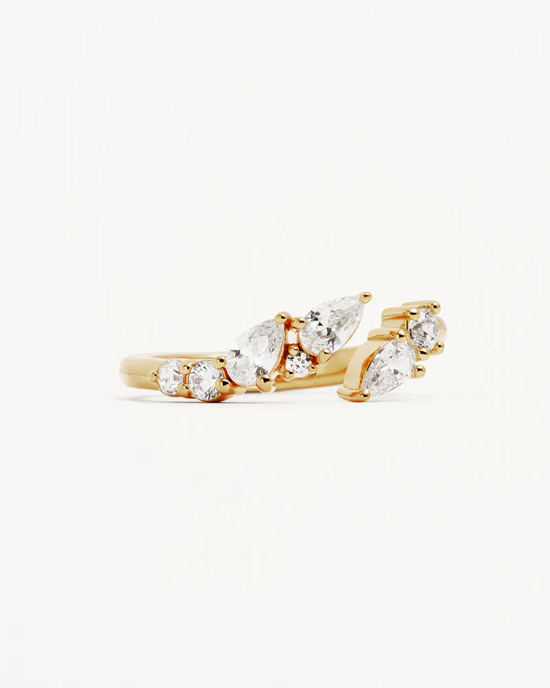 By Charlotte Gold Ocean Whisper Ring - 18k Gold Vermeil