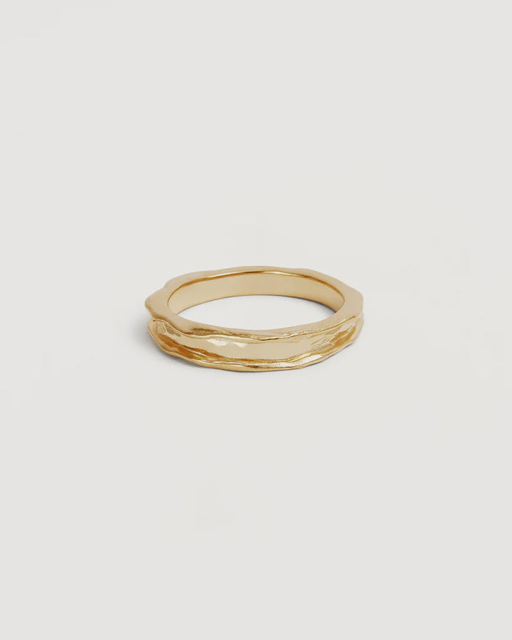 By Charlotte Gold Beneath The Sea Ring - 18k Gold Vermeil