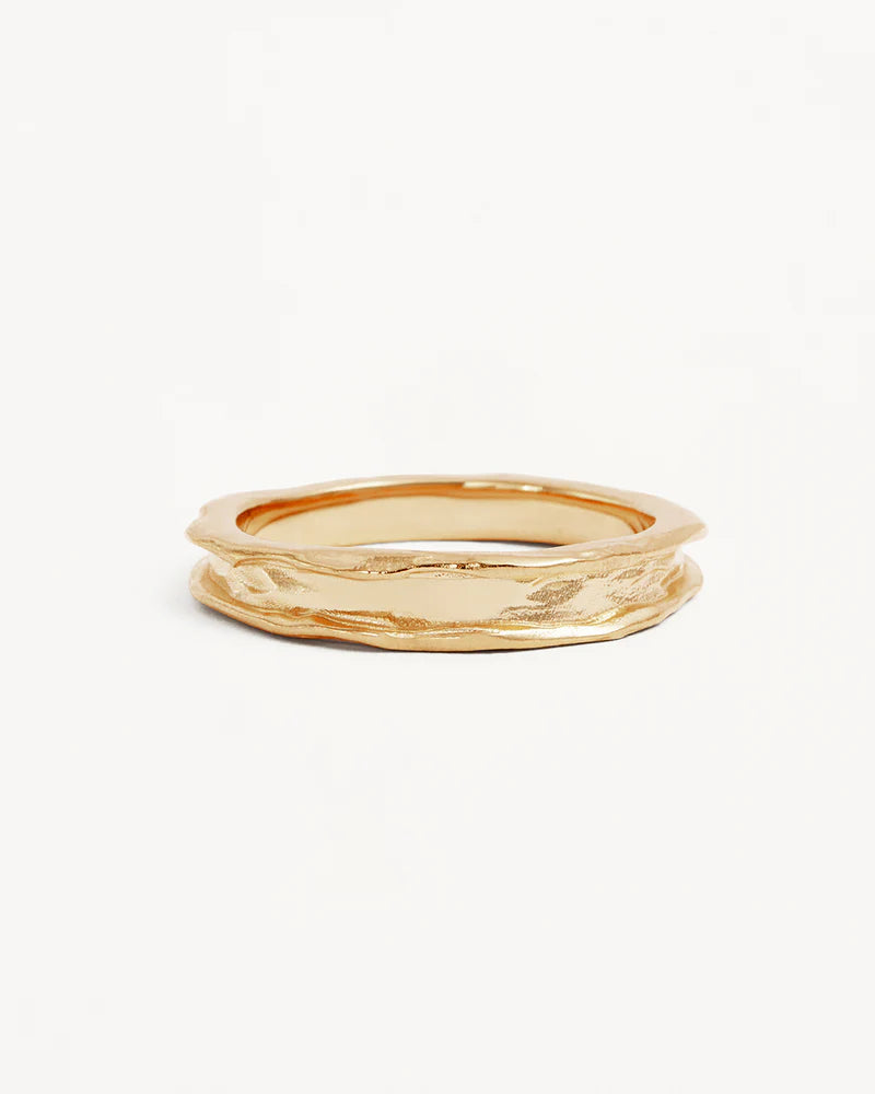 By Charlotte Gold Beneath The Sea Ring - 18k Gold Vermeil