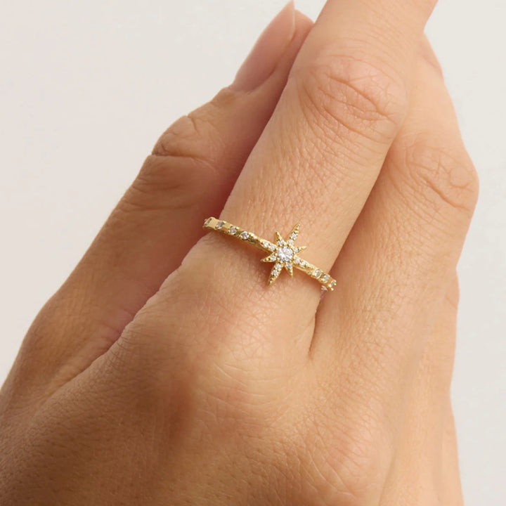 By Charlotte Dancing In Starlight Ring - 18k Gold Vermeil