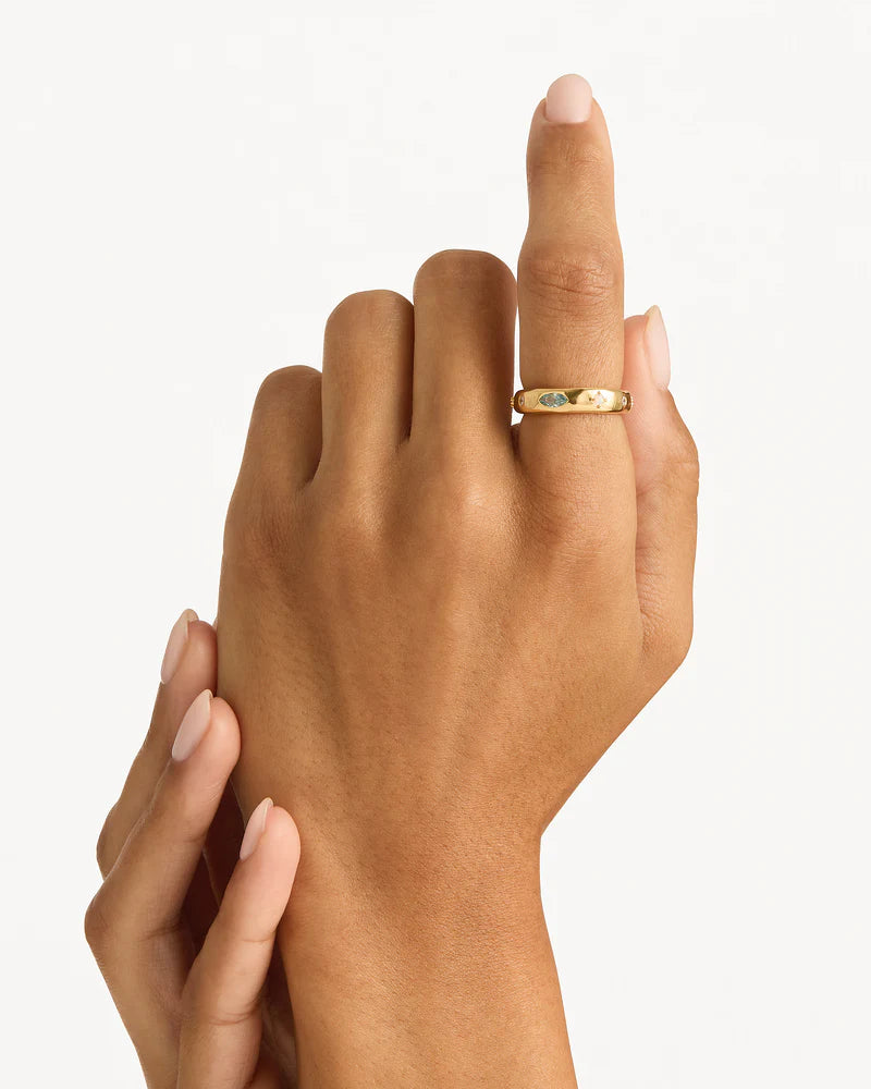 By Charlotte Hope and Protection Ring 18K Gold Vermeil