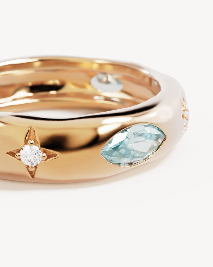 By Charlotte Hope and Protection Ring 18K Gold Vermeil