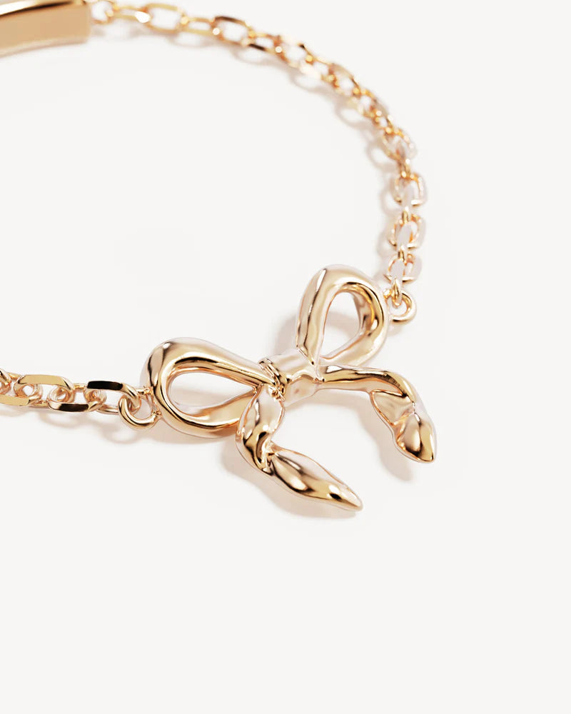 By Charlotte Forever More Chain Bow Ring 18K Gold Vermeil