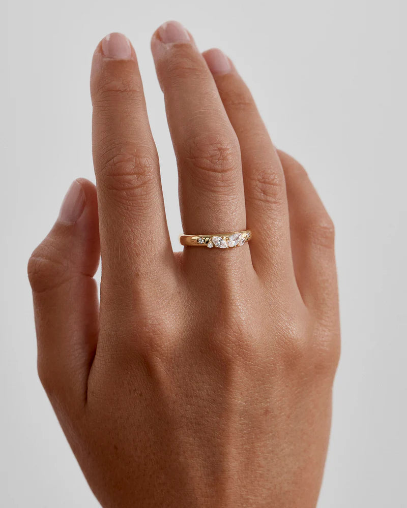 By Charlotte With Wings I Fly Ring - 18k Gold Vermeil