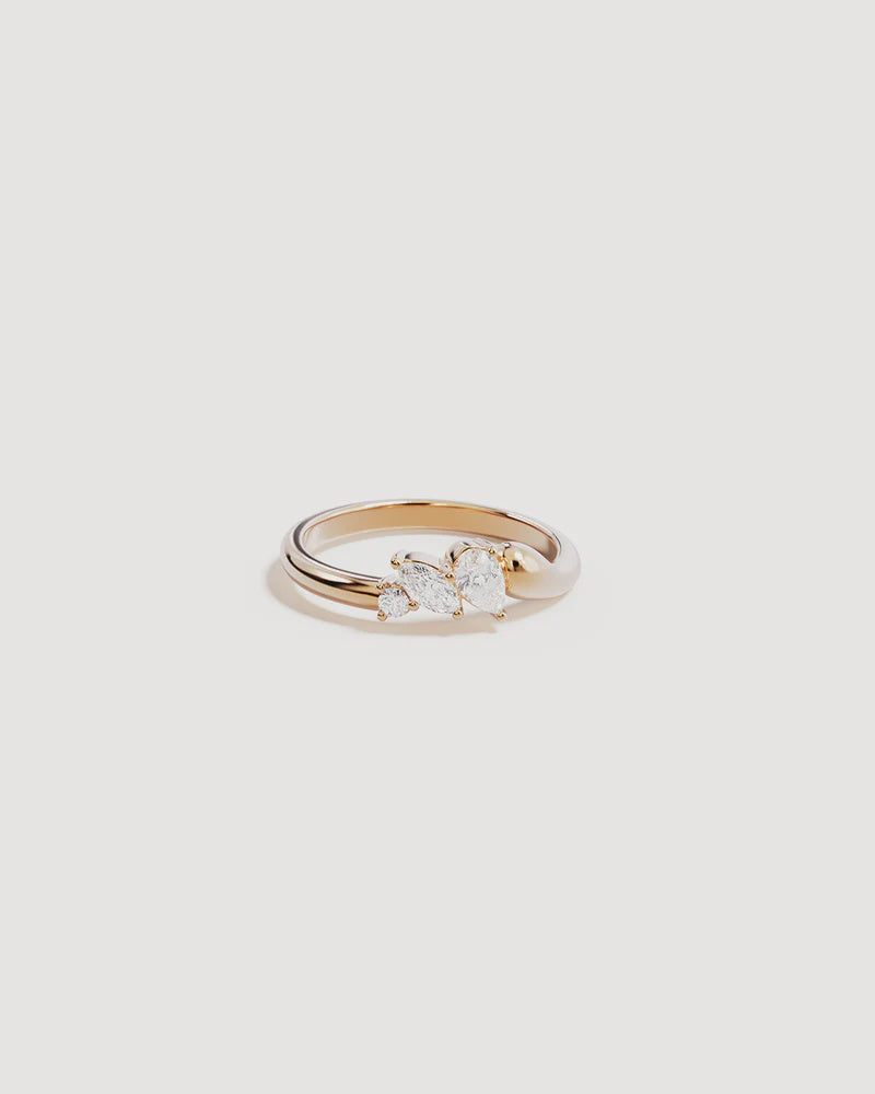 By Charlotte Crystal Wings Ring - 18k Gold Vermeil