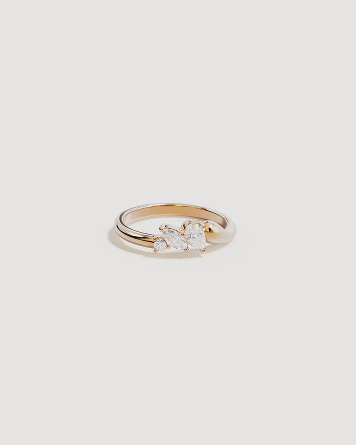 By Charlotte Crystal Wings Ring - 18k Gold Vermeil