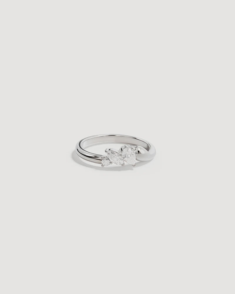 By Charlotte Crystal Wings Ring - Sterling Silver