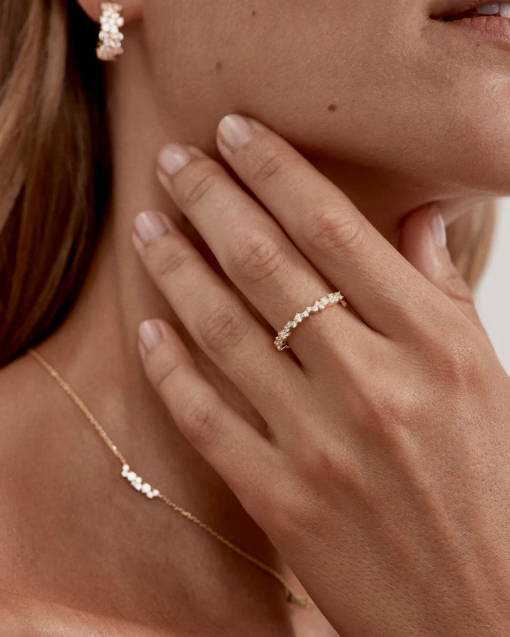 By Charlotte Crystal Dust Fine Ring - 18k Gold Vermeil