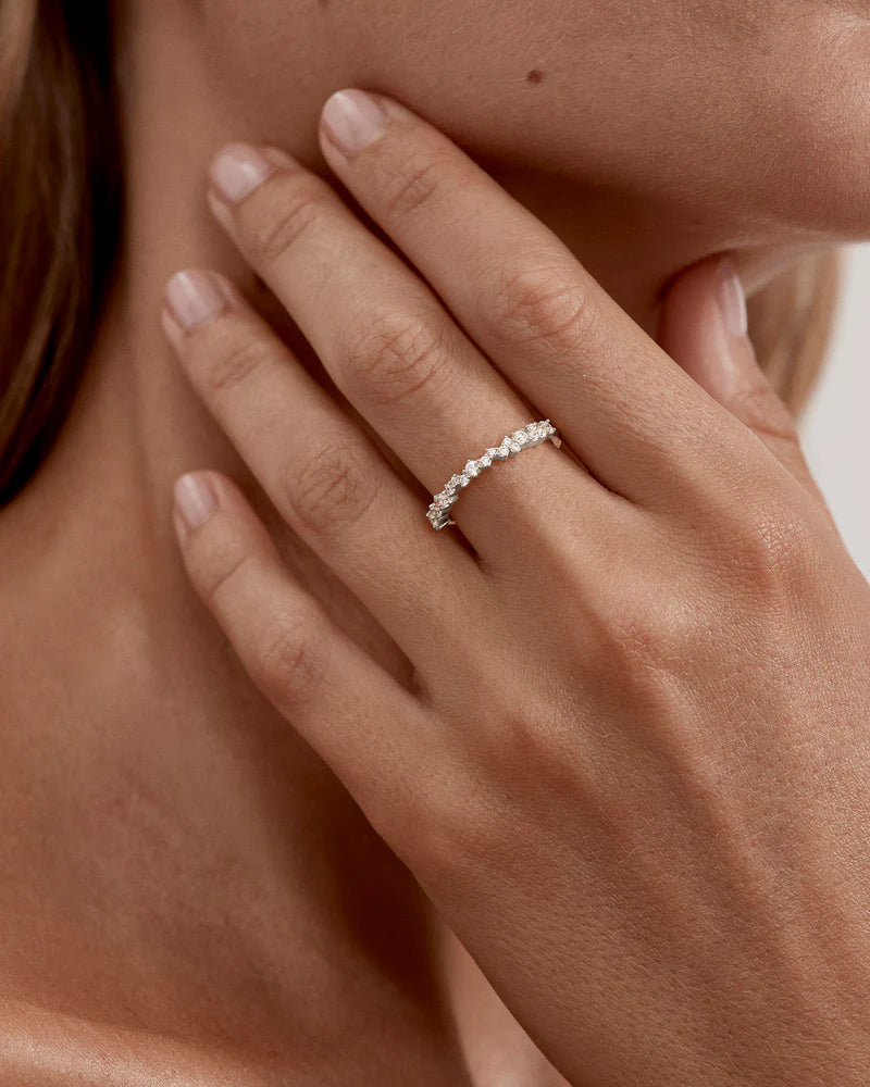By Charlotte Crystal Dust Fine Ring - Sterling Silver