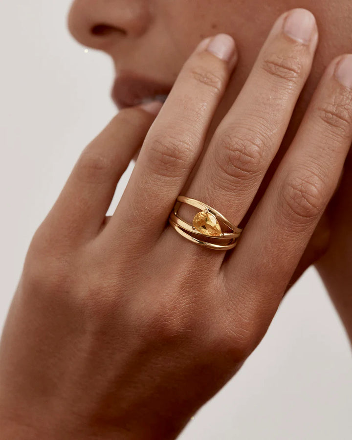 By Charlotte Joy Of Life Ring - 18k Gold Vermeil