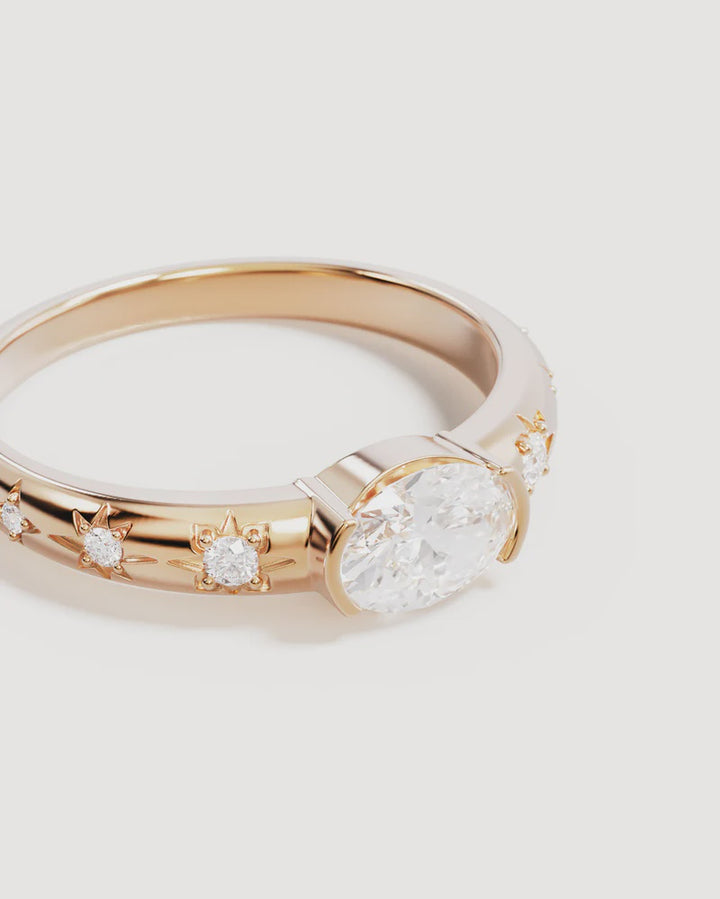 By Charlotte Celestial Skies Ring - 18k Gold Vermeil