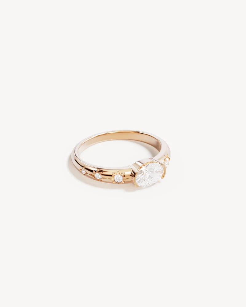 By Charlotte Celestial Skies Ring - 18k Gold Vermeil