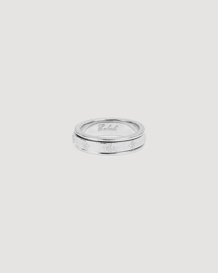 By Charlotte Sterling Silver Breathe Spinning Meditation Ring