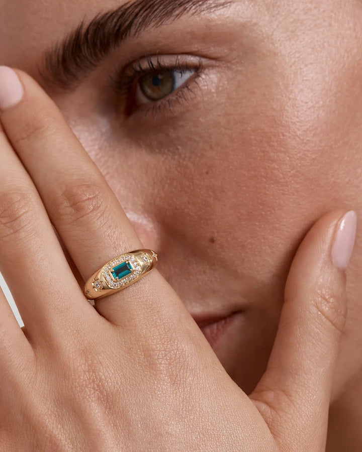 By Charlotte Trust Your Intuition Ring - 18k Gold Vermeil