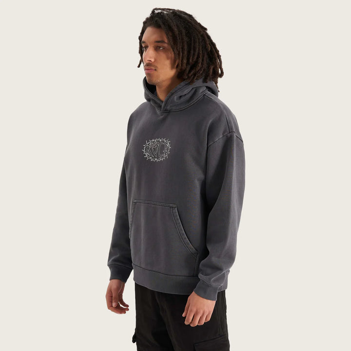 Kiss Chacey Riftborne Heavy Relaxed Hooded Sweater - Pigment Asphalt