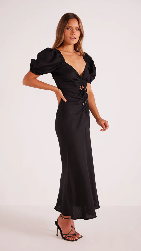 Minkpink Sadira Midi Dress - Black