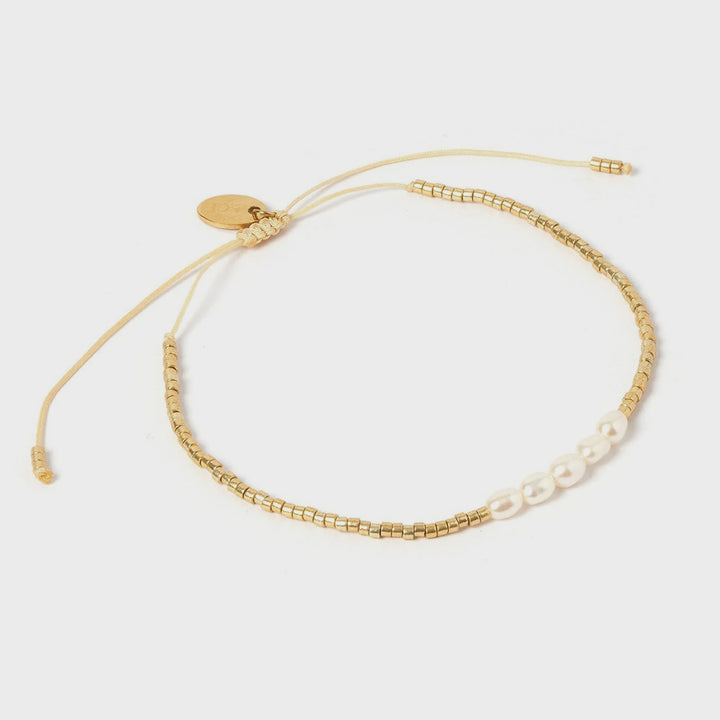 Arms Of Eve Seline Gold and Pearl Bracelet