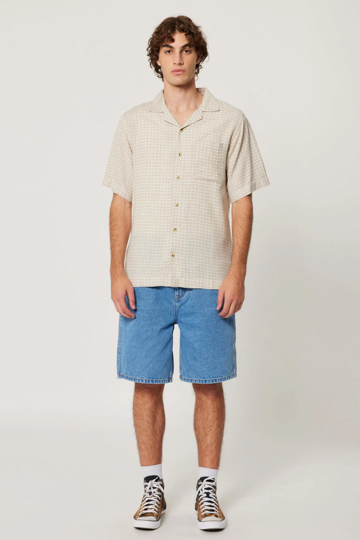 Rolla's Bowler Check Shirt - Natural Check