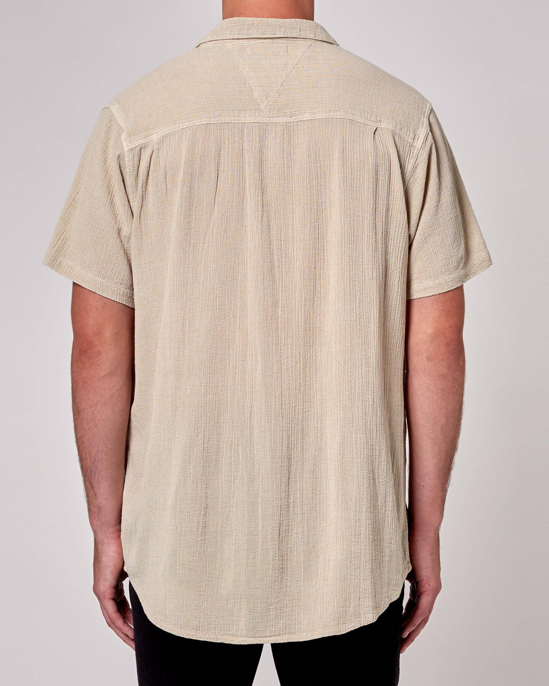 Rolla's Bon Crepe Short Sleeve Shirt - Natural