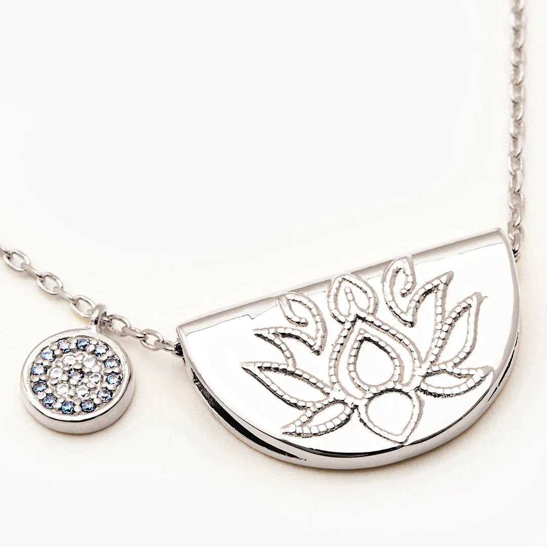By Charlotte Lucky Lotus Necklace - Sterling Silver