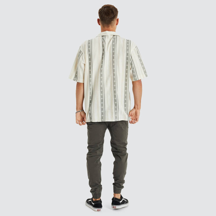 Kiss Chacey Stargaze Relaxed Resort Shirt - Grey/White