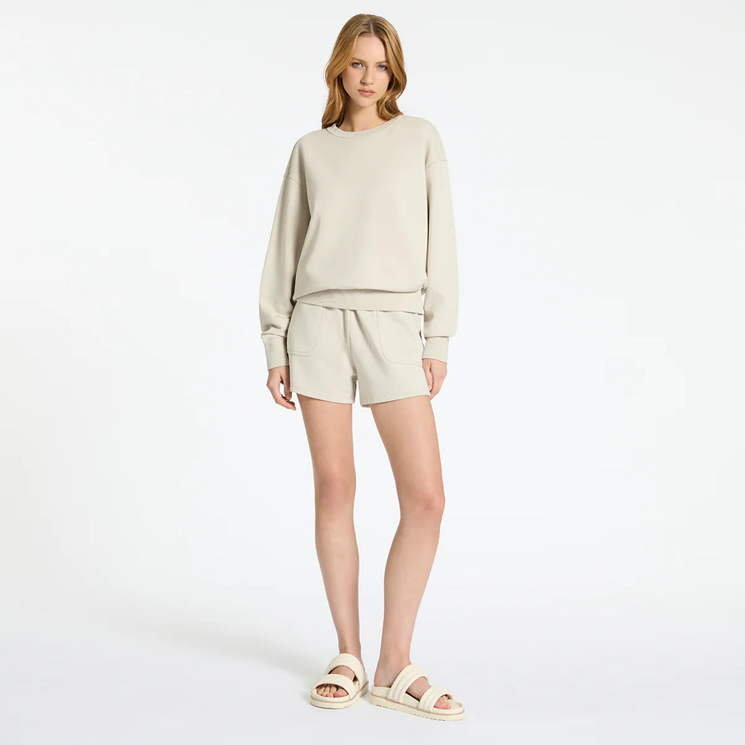 Status Anxiety Could Be Nice Crew Neck Jumper - Dove Grey