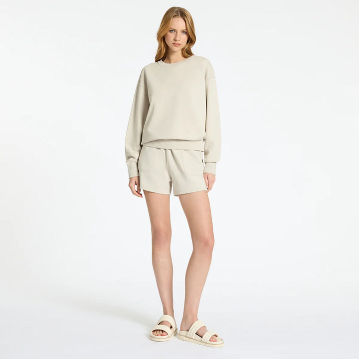 Status Anxiety Could Be Nice Crew Neck Jumper - Dove Grey