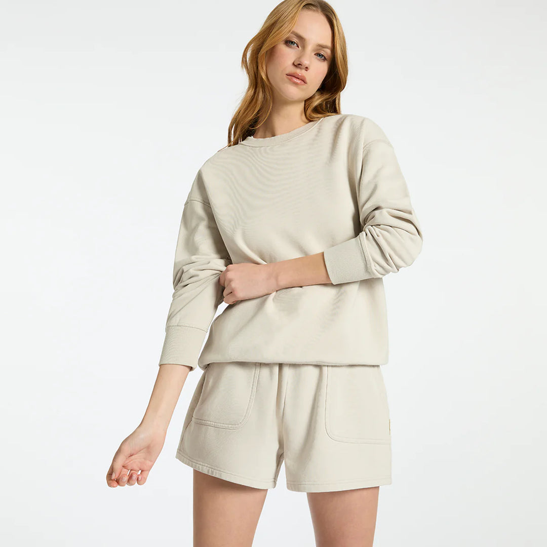 Status Anxiety Could Be Nice Crew Neck Jumper - Dove Grey