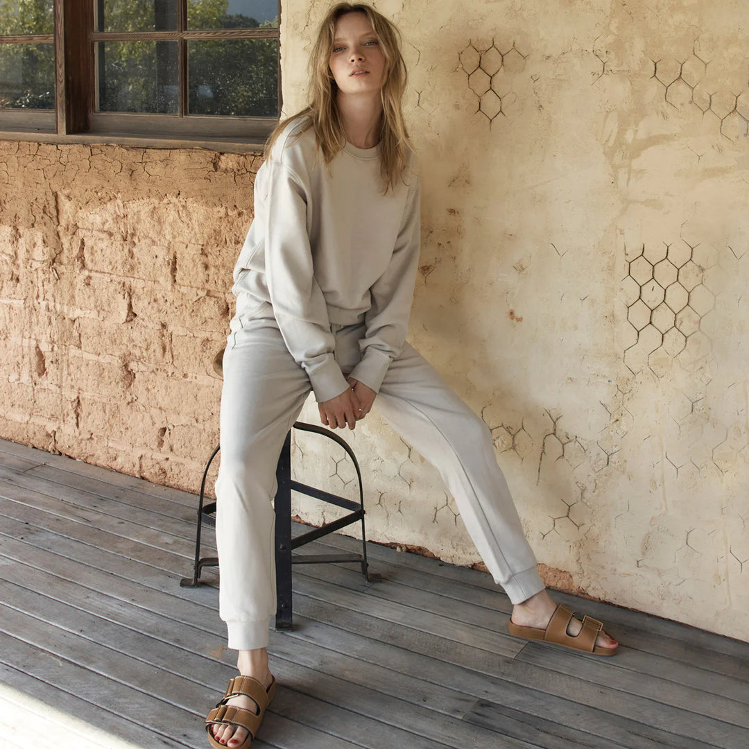 Status Anxiety Could Be Nice Crew Neck Jumper - Dove Grey