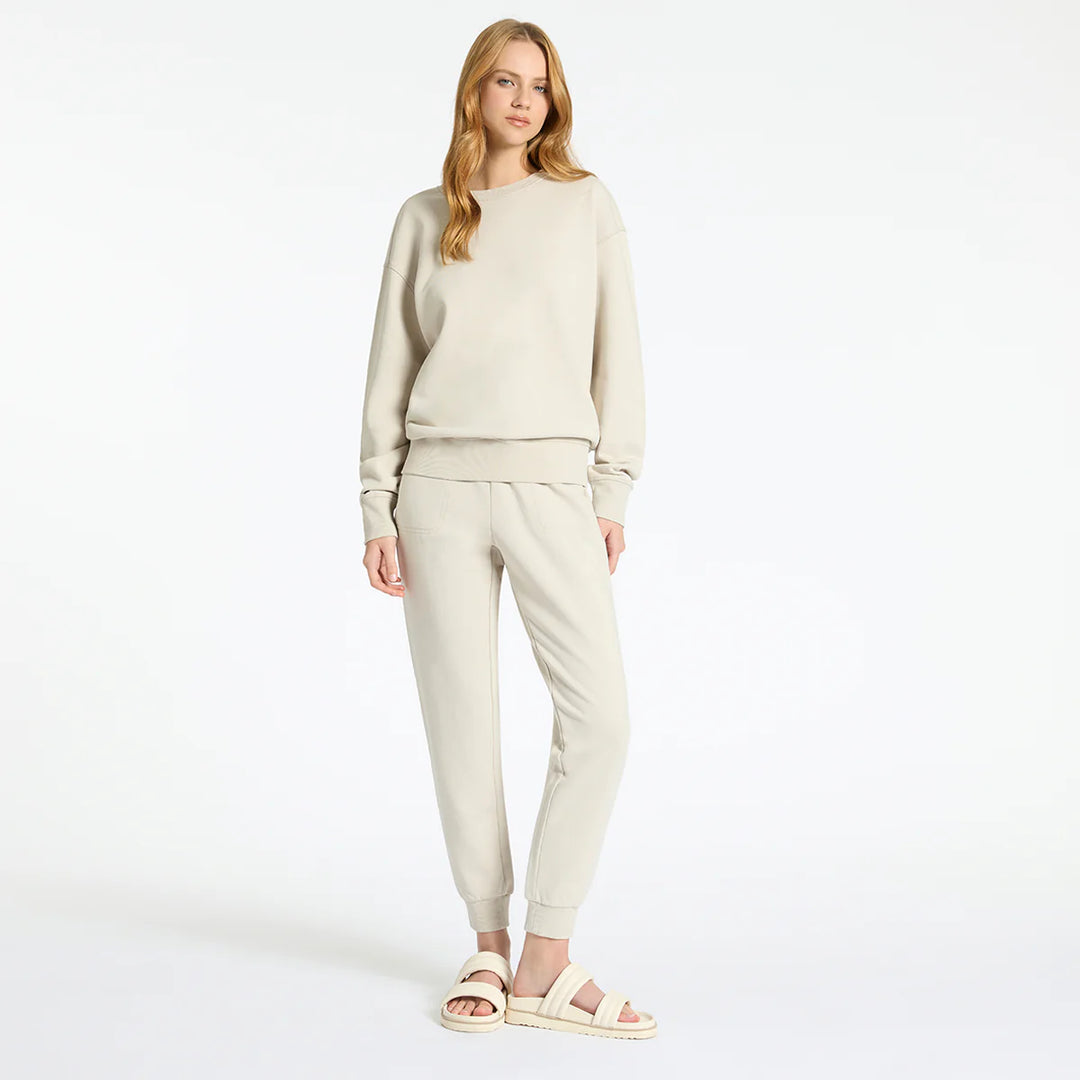 Status Anxiety As You Wake Trackpant - Dove Grey