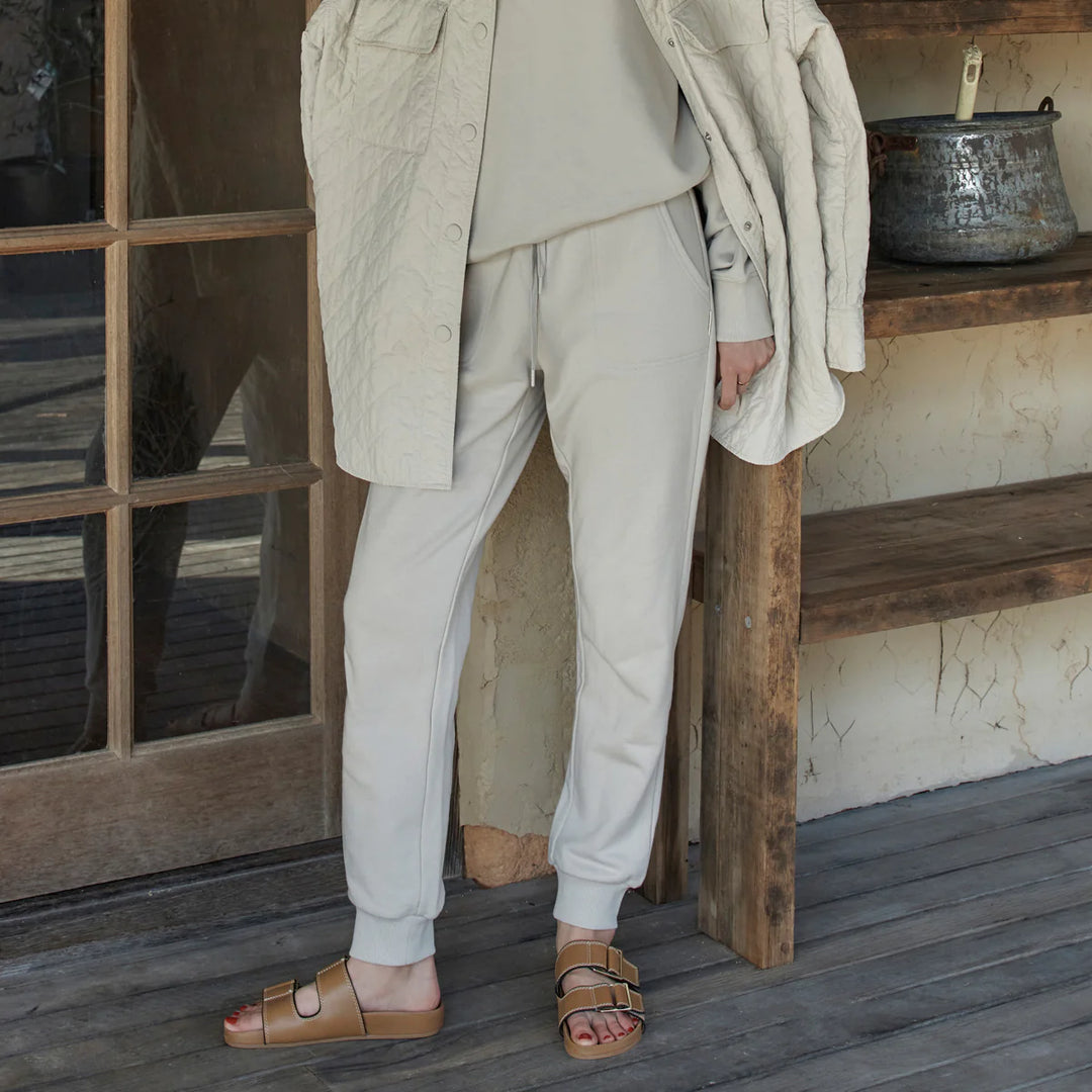 Status Anxiety As You Wake Trackpant - Dove Grey