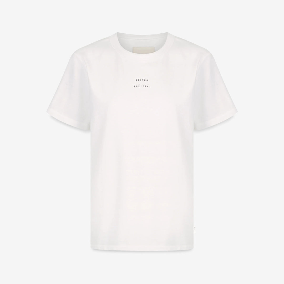 Status Anxiety Feels Right Logo T-Shirt - Off White