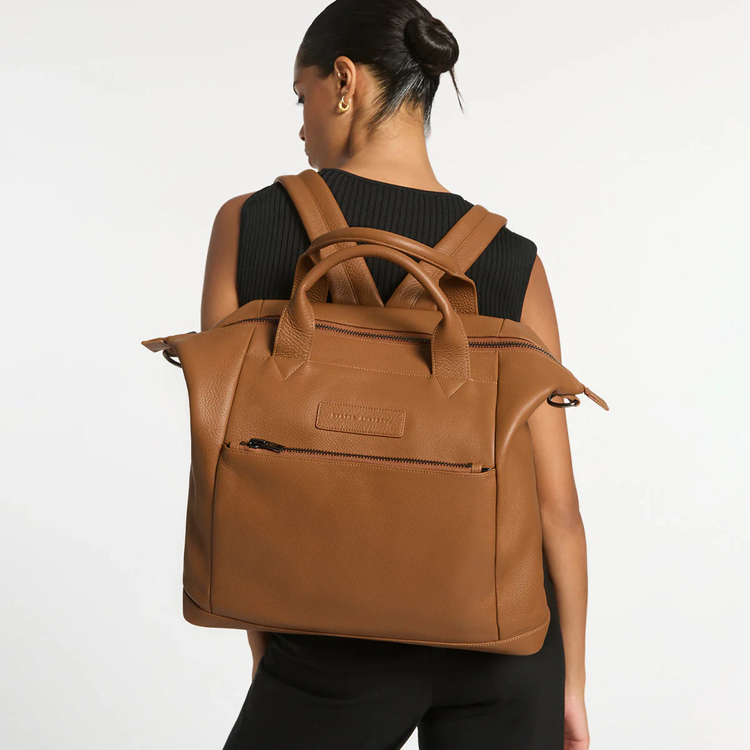 Status Anxiety Comes In Waves Backpack - Camel