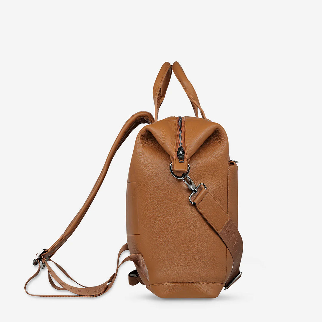 Status Anxiety Comes In Waves Backpack - Camel