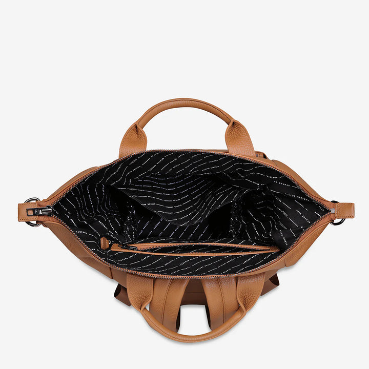 Status Anxiety Comes In Waves Backpack - Camel