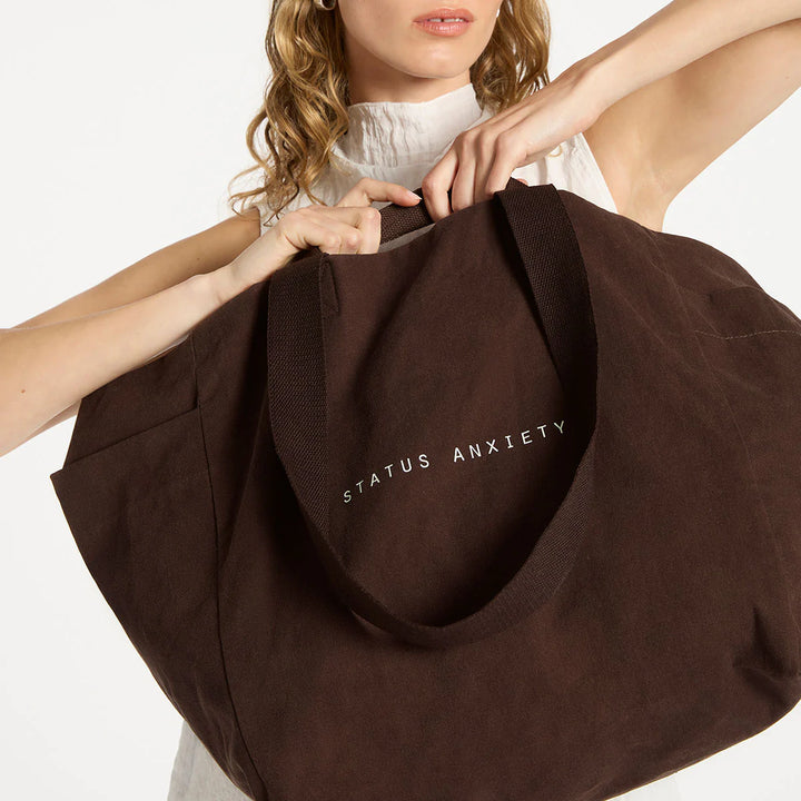 Status Anxiety Knees Deep Oversized Tote - Bark