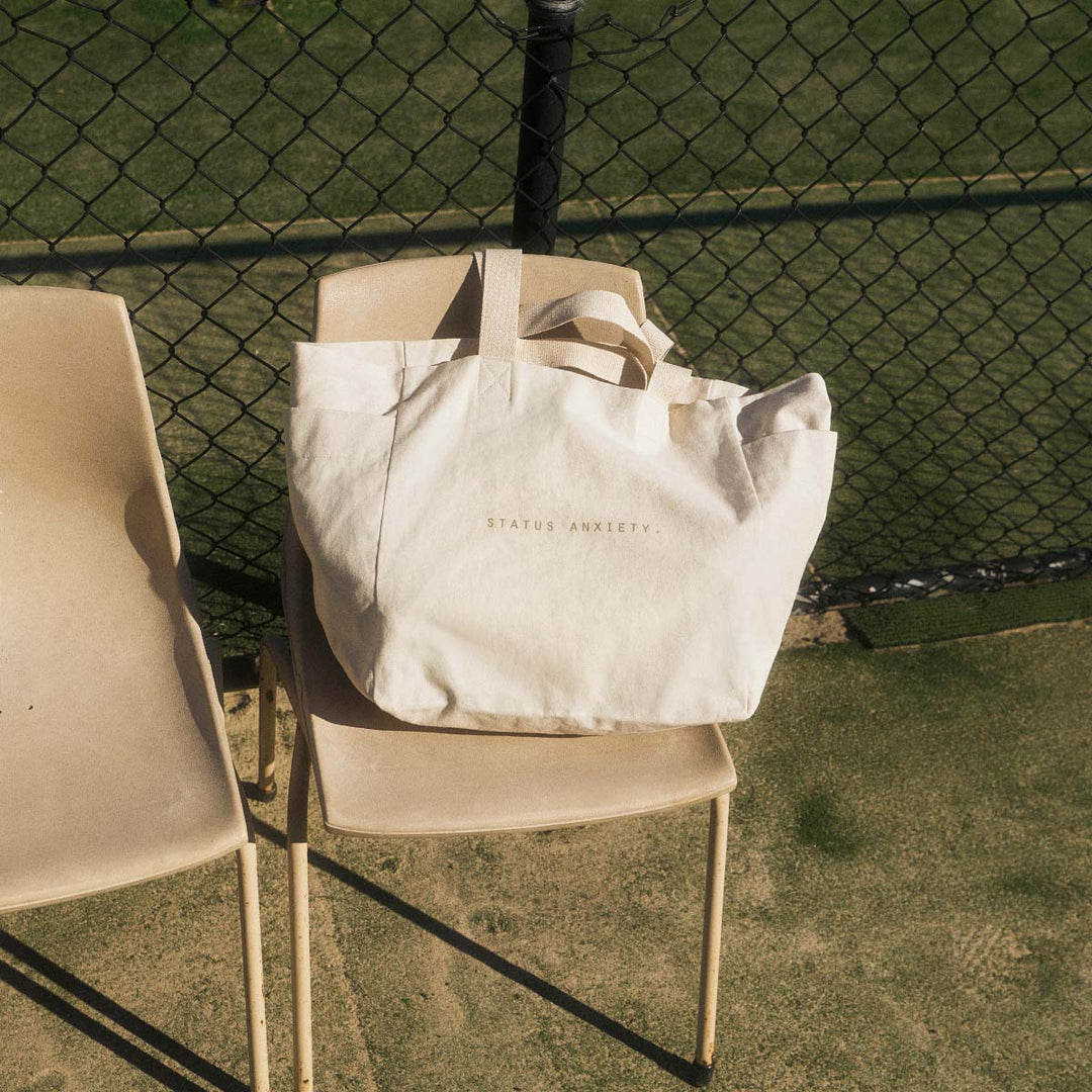 Status Anxiety Knees Deep Oversized Tote - Cream