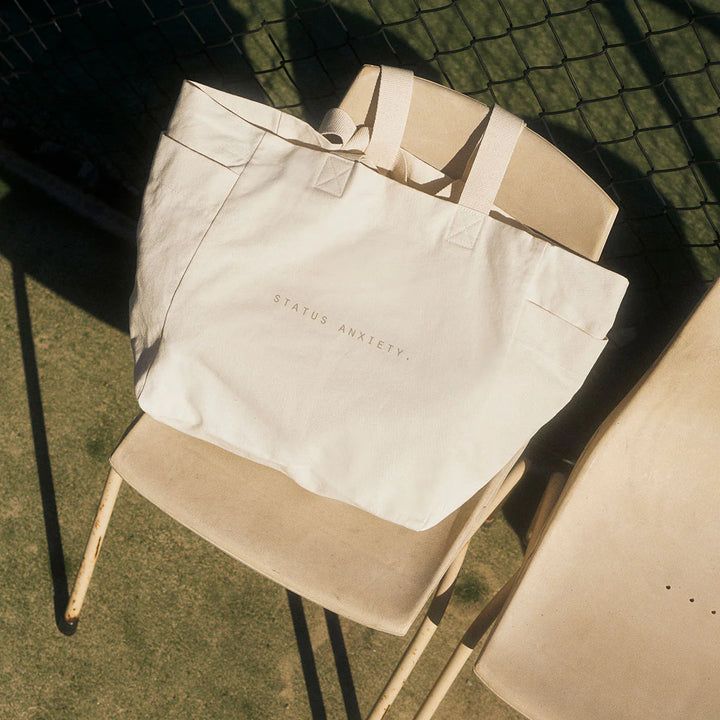 Status Anxiety Knees Deep Oversized Tote - Cream