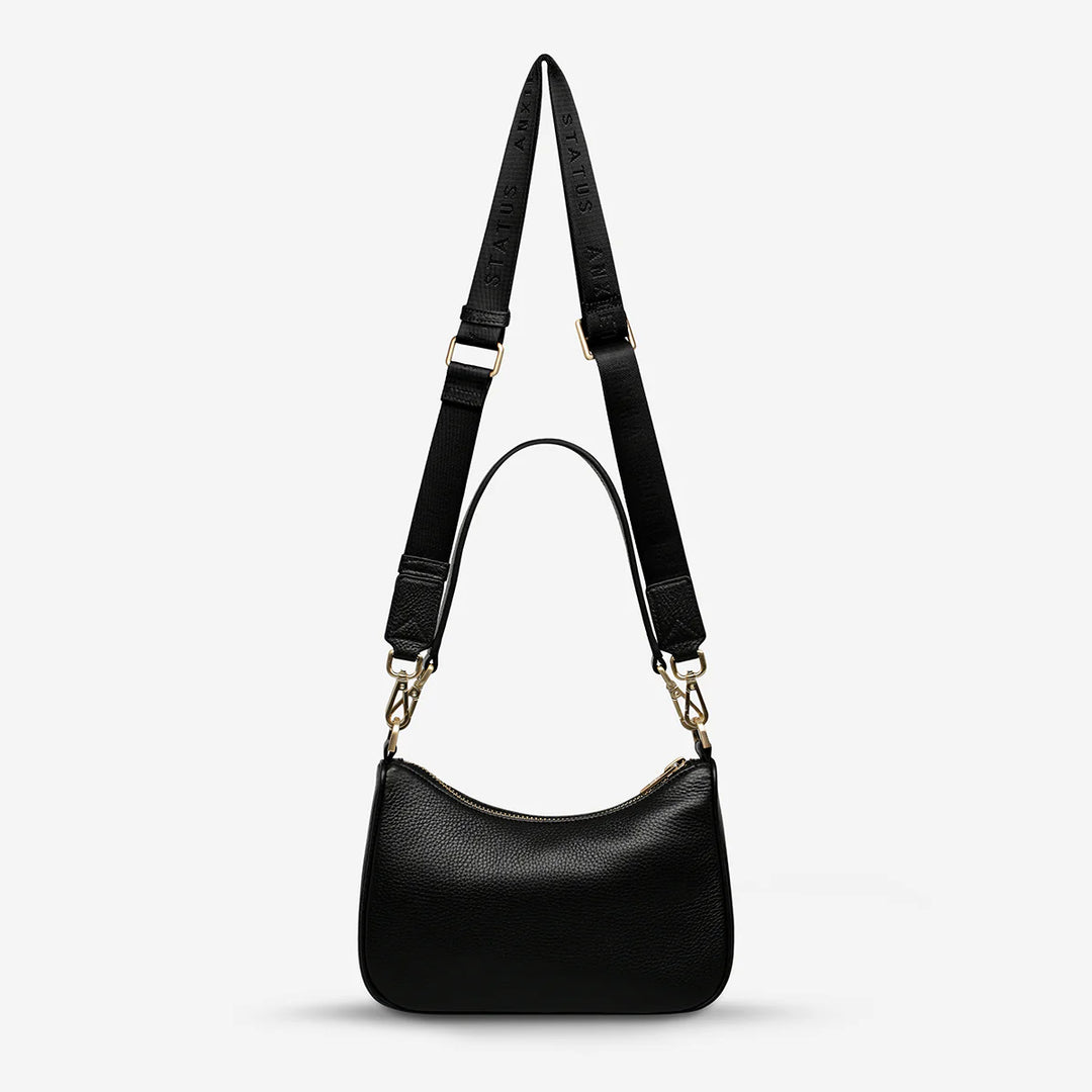 Status Anxiety Look Both Ways Bag- Black/Brushed Gold