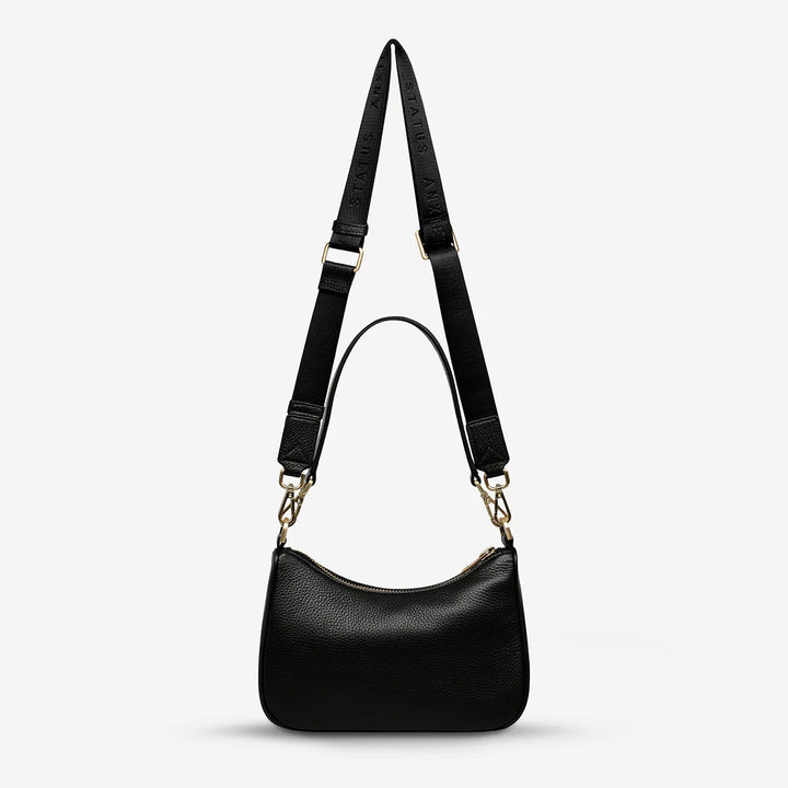 Status Anxiety Look Both Ways Bag- Black/Brushed Gold